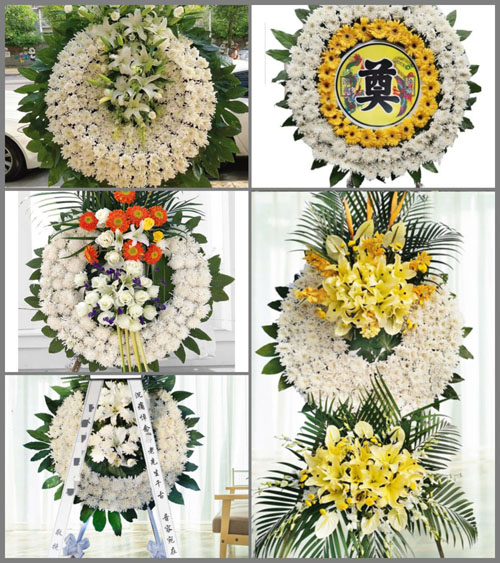安徽阜阳市颍上县鲁口镇邹巷村花圈速递